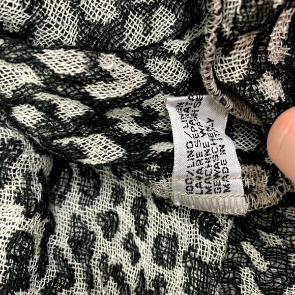 Stella Moda Animal Print Linen Shirt Short Sleeve - Picture 6 of 8